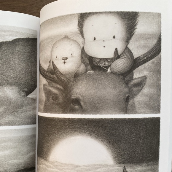 The Only Child by Guojing (hardcover) Ex-Library Picture Book Graphic Adventure - Picture 8 of 12